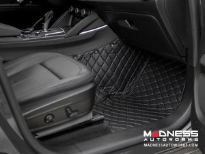 Mercedes Benz CLA Floor Liner Set - Black w/ Black Stitching